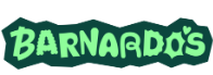 text image comprising of 'Barnardos' in green with black border white background