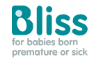 Bliss logo comprising of Bliss written in blue on white background