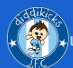 logo of child dressed in football strip in light blue circle on darker background