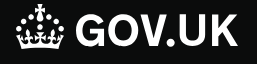 the logo of the UK government featuring a crown and the text ‘GOV.UK’