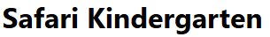 safari kindergarten logo