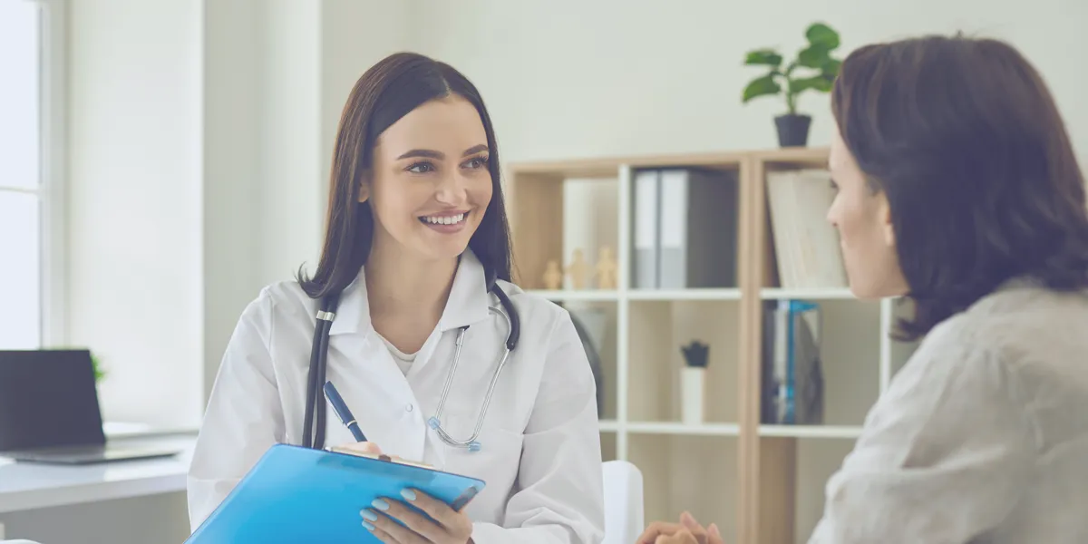 Doctor speaking with their patient
