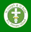 a circle with school name on outer edge with cross inside on green background