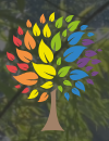 st saviours primary logo comprising of a tree with different coloured leaves