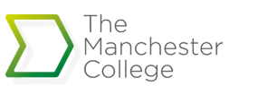 text logo of The Manchester College in grey on white background