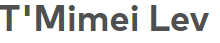 text logo of T'mimei Lev in black on white boarder