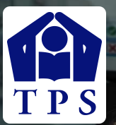 Tottington primary logo of TPS with image depicting hands surrounding a person reading a book