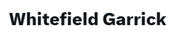 text logo comprising of Whtefield Garrick in black on white background